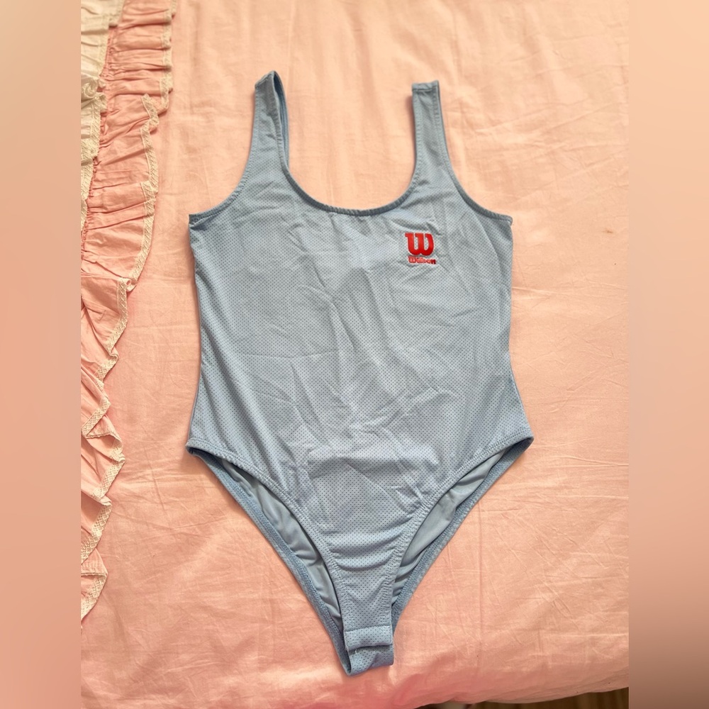 Forever 21 Wilson blue bodysuit